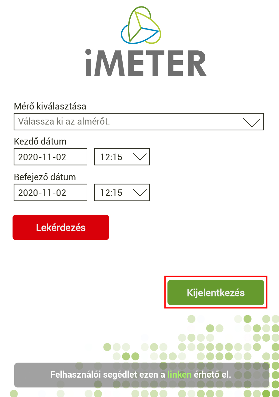 kijelentkezés