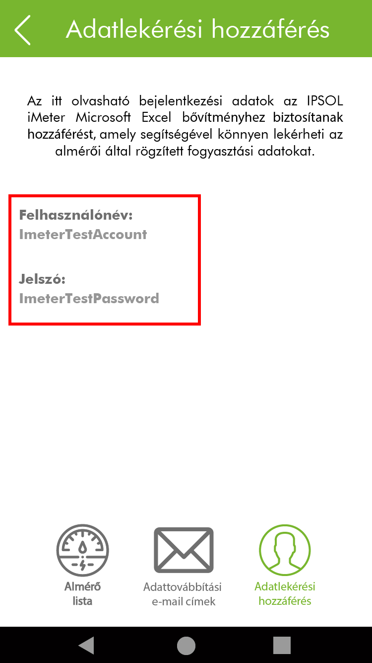 Mobilapp Adatkezelési hozzáférés siekres