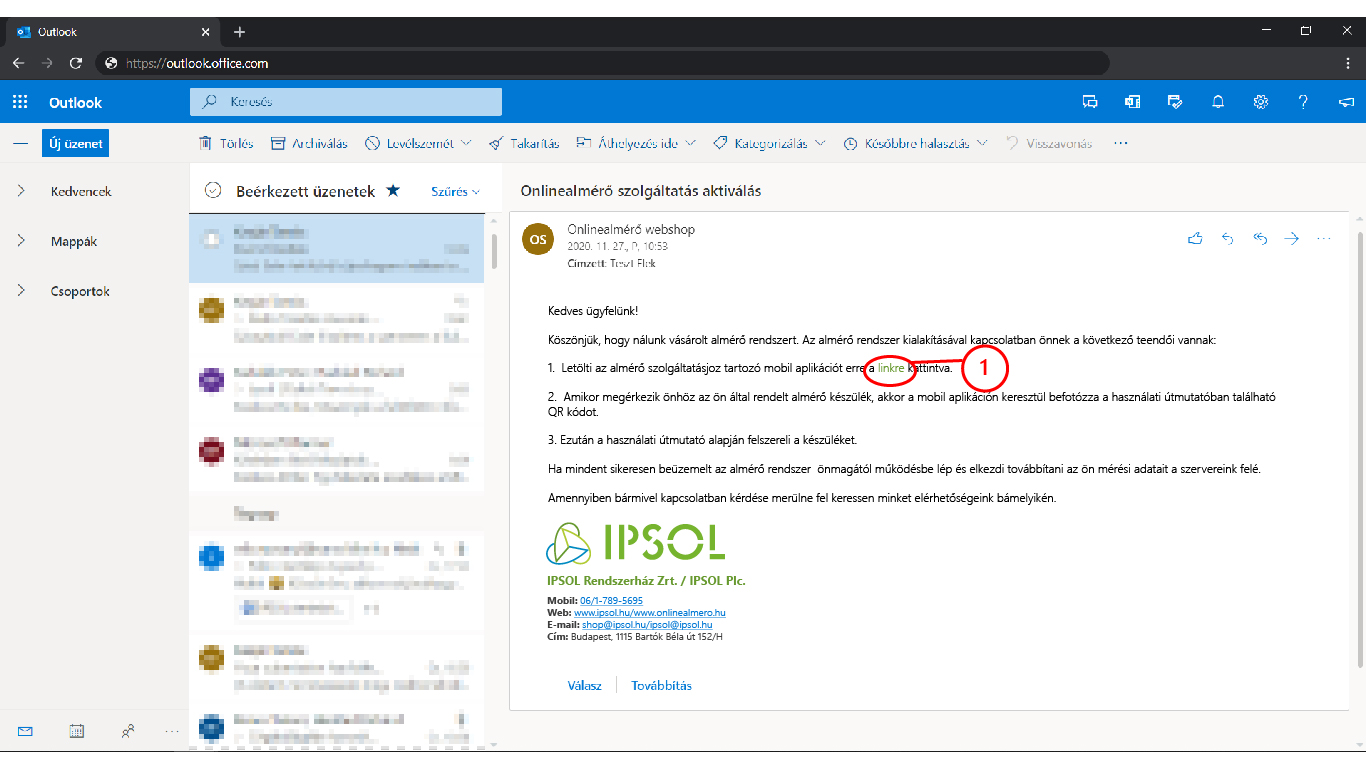 Sikeres vásárlás email